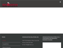 Tablet Screenshot of ironmountainsolutions.com